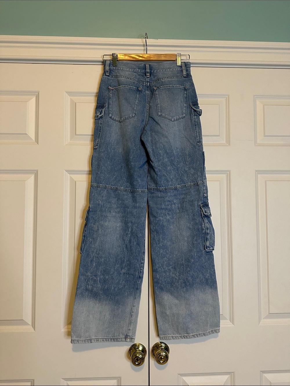 Alice + Olivia Cay Cargo Jeans Sz25 - Picture 6 of 9